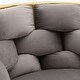 preview thumbnail 5 of 3, Velvet Accent Chair - Gray