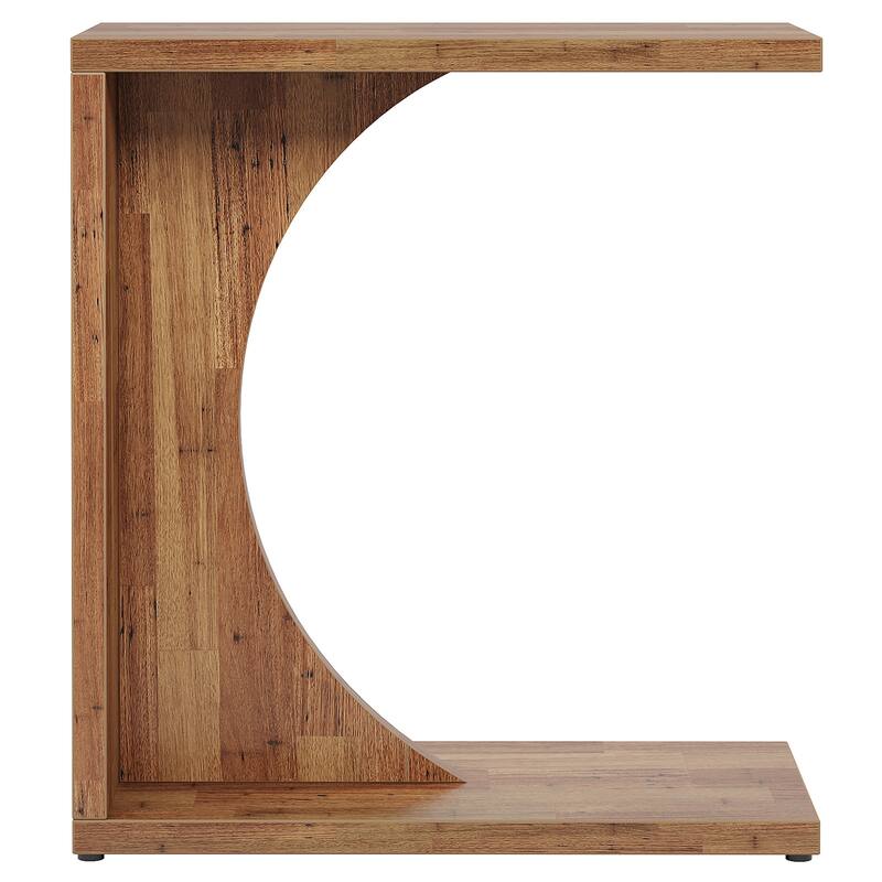 C-Shaped End Table, Sofa Side Table, Living Room Bedroom C Table Accent Side Table
