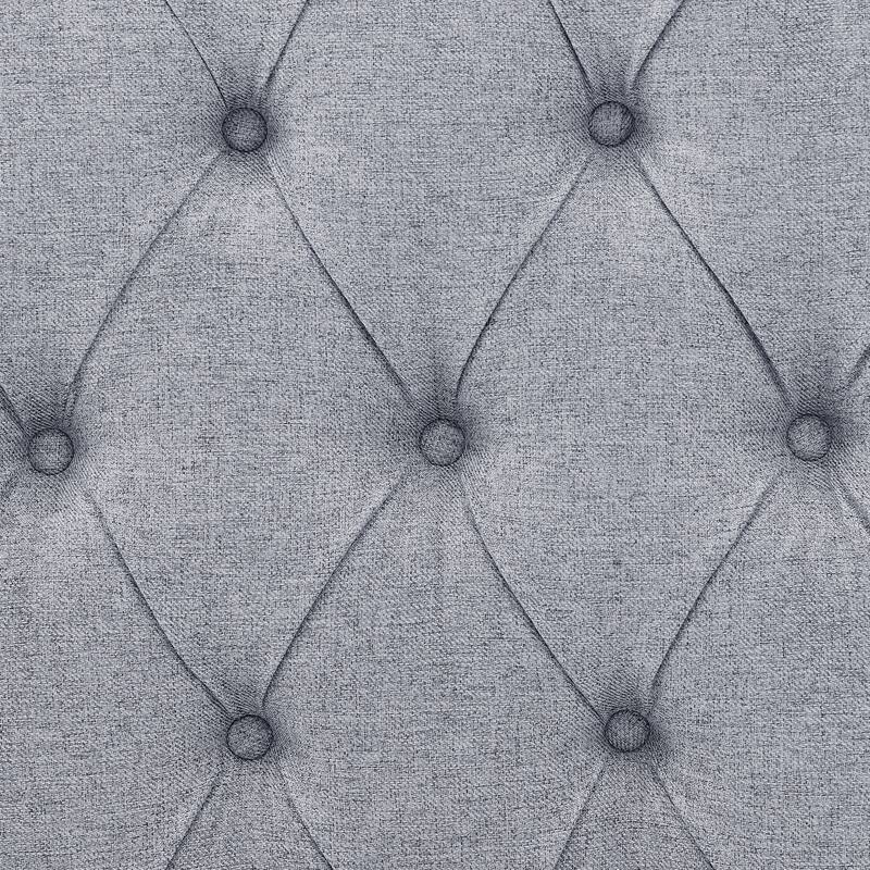 Daybed With Trundle Upholstered Tufted Sofa Bed, With Button And Copper Nail On Square Arms