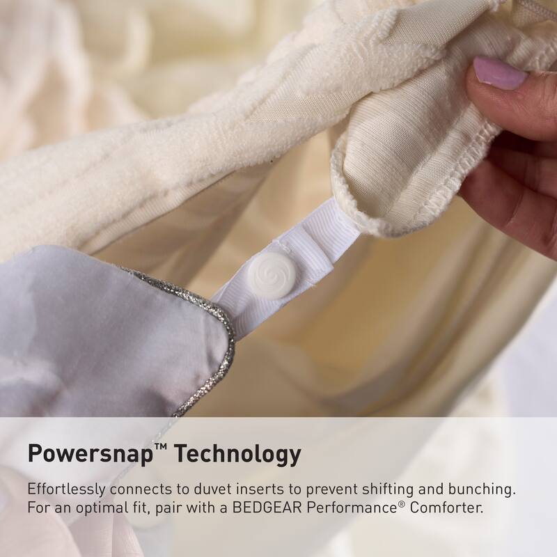 BEDGEAR Performance Duvet Cover and Sham Set - Moisture-Wicking Breathable Cooling Bedding