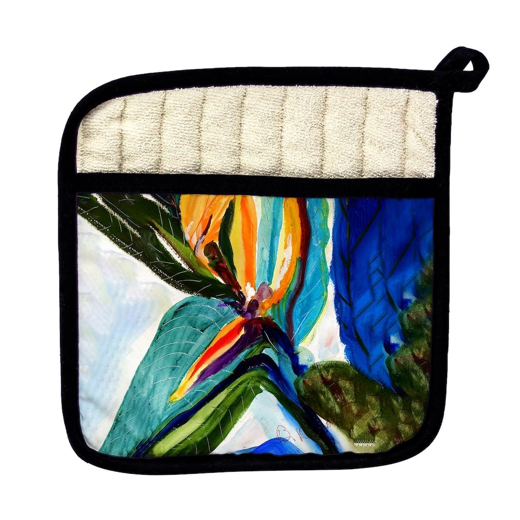 Teal Paradise Pot Holder - 9x9