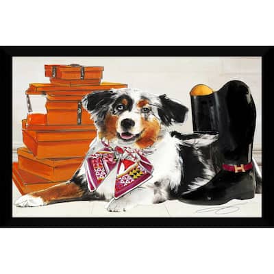 "Fashionista Border Collie" by Jodi Print on Acrylic