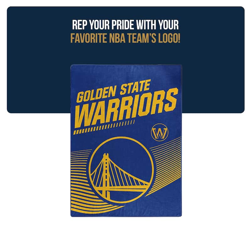 NBA Golden State Warriors 60" x 80" Raschel Throw Blanket