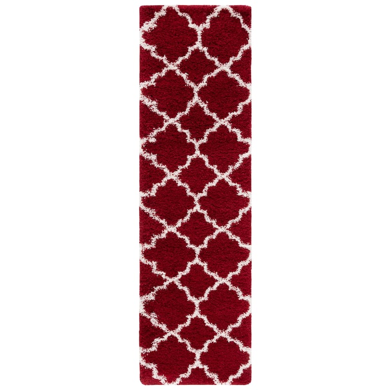 SAFAVIEH Hudson Shag Jeryl Glam Trellis 2-inch Area Rug