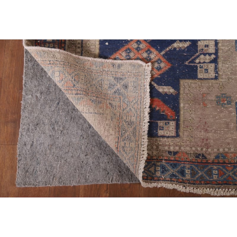 Hand Knotted Oriental 100% Wool Carpet Traditional Tribal Beige & Ivories Sirjan Area Rug - 6' 4'' X 4' 10''