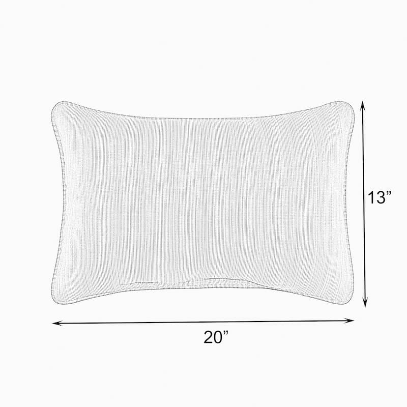 Galliford Multi Floral Indoor/ Outdoor 13 x 20 inch Knife Edge Pillow