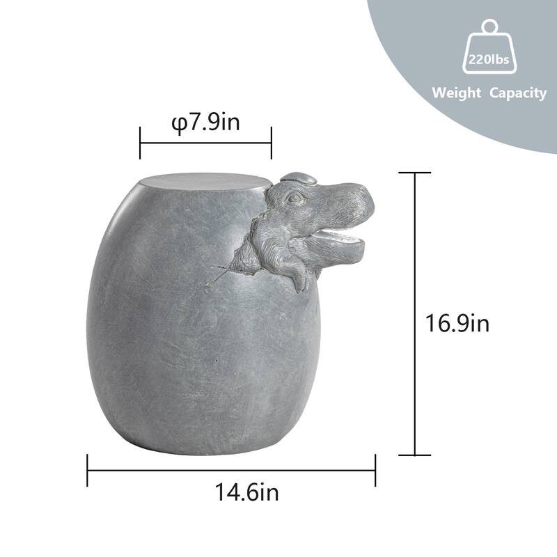 COSIEST Outdoor Patio Stone Plant Stand