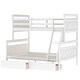 preview thumbnail 7 of 7, White Twin over Full Bunk Bed with Ladder & Storage Drawers