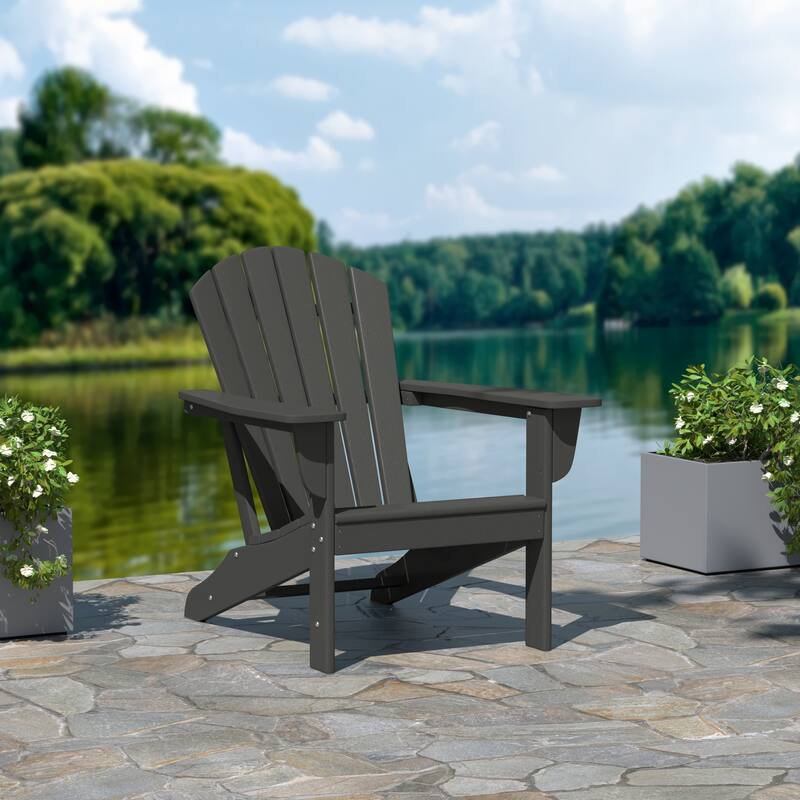 Altura Outdoor Eco-Friendly All Weather Poly Patio Adirondack Chair - Deep Seating