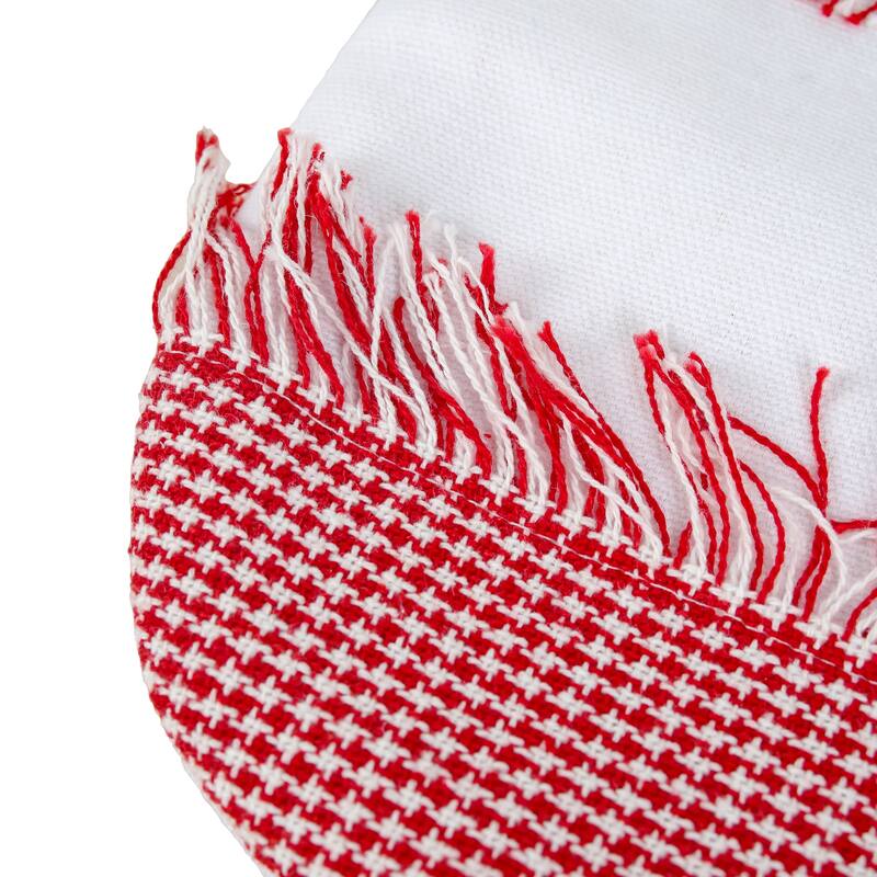 National Tree Company 18 in. HGTV Home Collection Ric Rac Border Stocking - 18 in