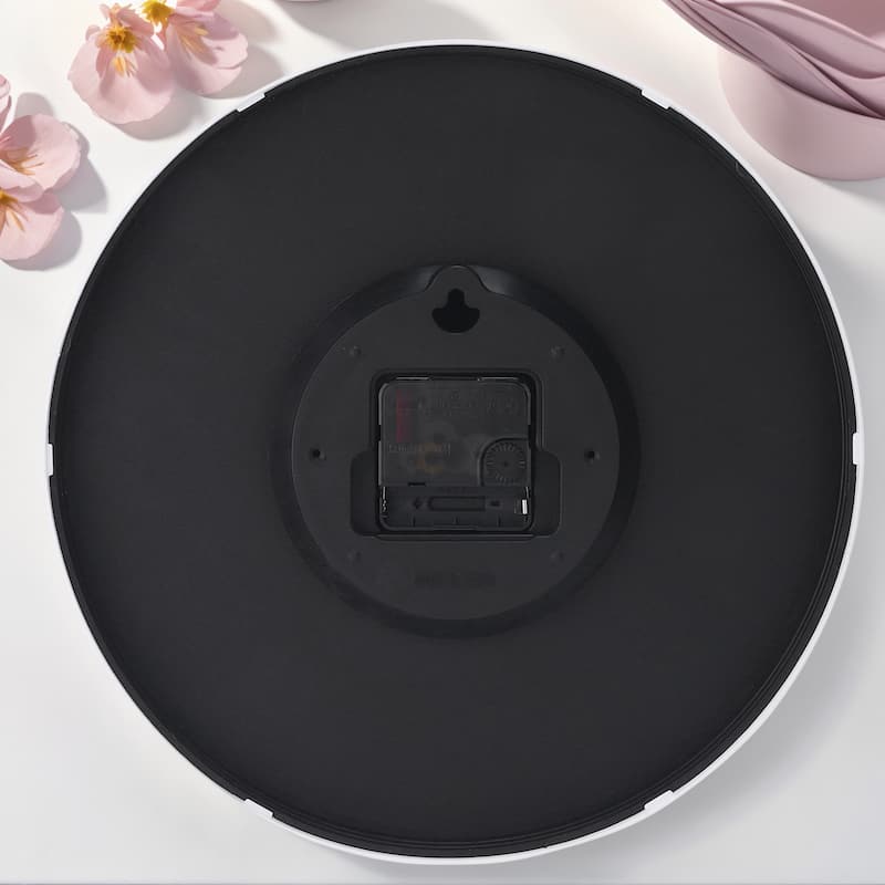 Simple Wall Clock, Big Number, Silent Non-Ticking Modern Battery Operated, Classic Analog Clocks Decorative 12x12x1.8 Inch