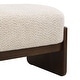 preview thumbnail 17 of 18, Christopher Knight Home - Gazena Large Ottoman Bench with Rubberwood Base - 64" W x 18.5" D x 18.5" H
