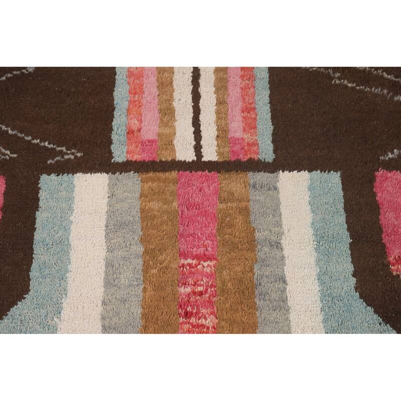 Moroccan Oriental Area Rug Handmade Wool Carpet - 8'2" x 10'7"