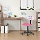 preview thumbnail 10 of 22, Kids Rolling Drawing Desk & Chair Set Colorful Rotating Upholstered Student Office Computer Chair for Children Pink