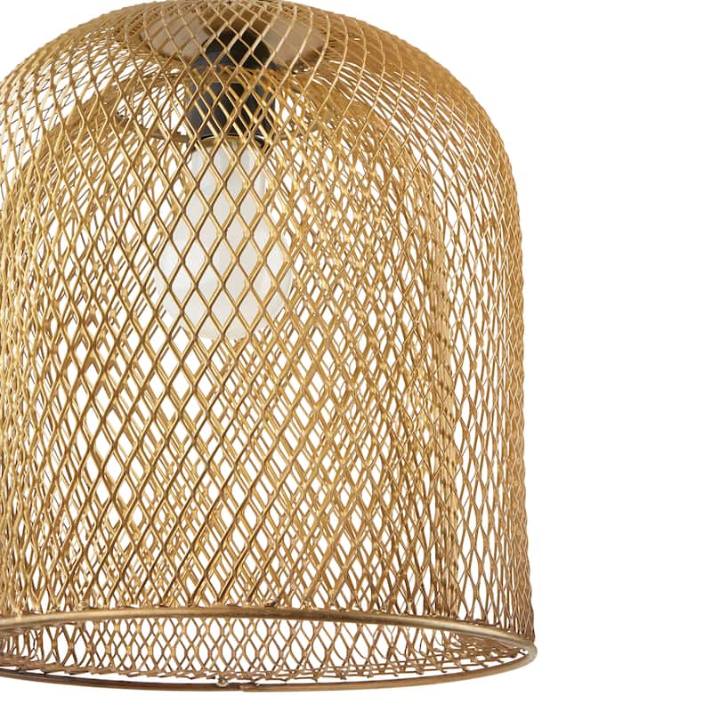 Azure River of Goods Gold Bell-Shaped Pendant Lamp - 10.1" x 10.1" x 12.25"/71.25"