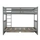 preview thumbnail 30 of 68, American Classic Traditional Style Twin-Over-Twin Bunk Bed with Ladders and Two Storage Drawers