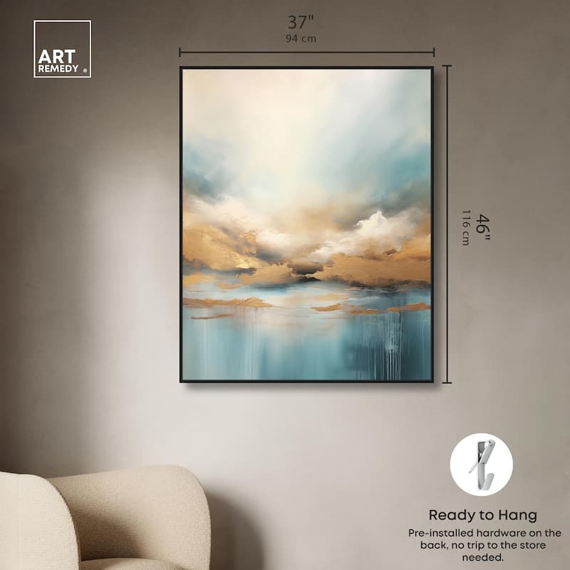 Cloudscape in Gold I Canvas by Art Remedy