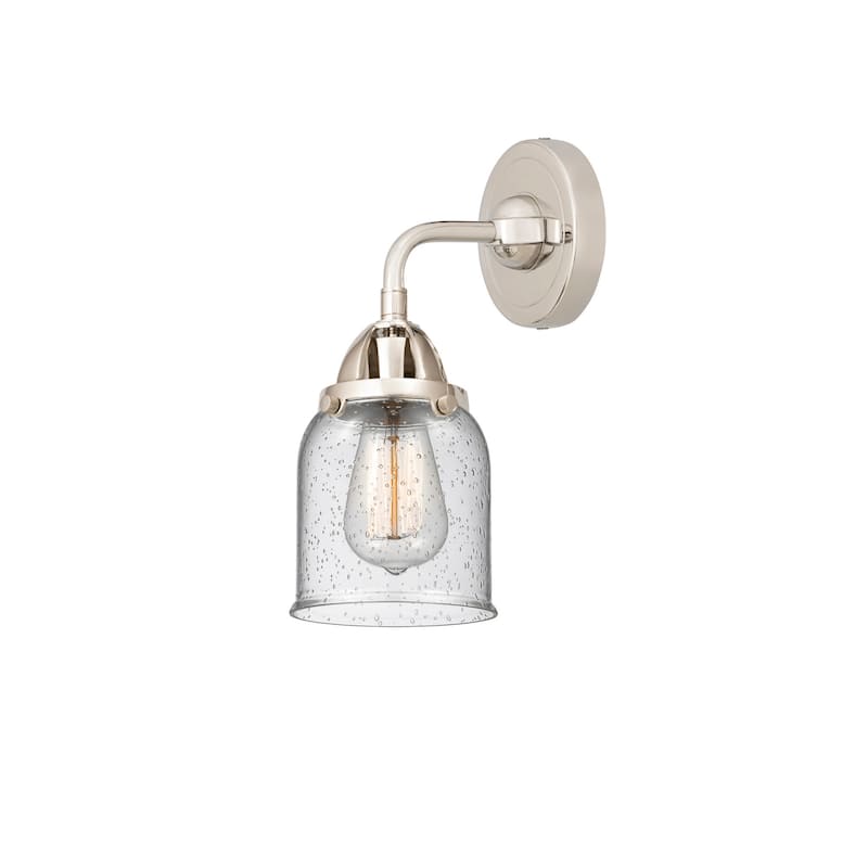 Innovations Lighting 288-1W-11-5 Bell Sconce Bell 11" Tall Wall Sconce - Polished Nickel / Seedy