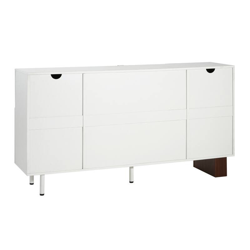 Christopher Knight Home - Modern Sideboard Buffet Cabinet, Soft-close Doors & Adjustable Shelves, Versatile Multi-Space Use