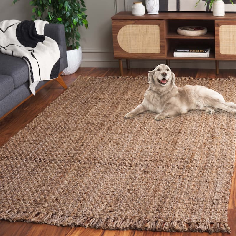 SAFAVIEH Handmade Natural Fiber Khloe Fringe Jute Rug