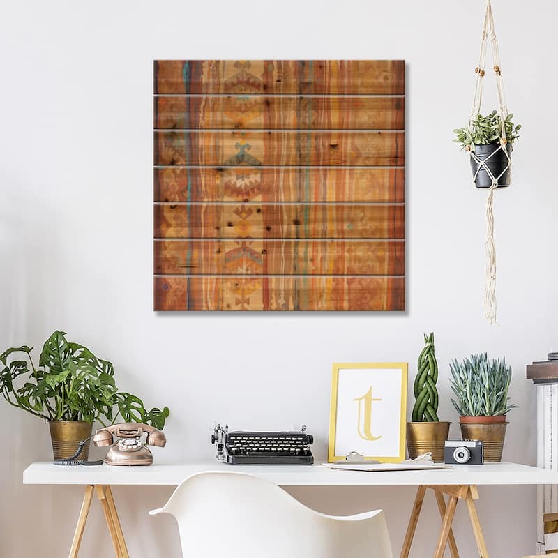 Arizona Print On Wood by Albena Hristova - Multi-Color