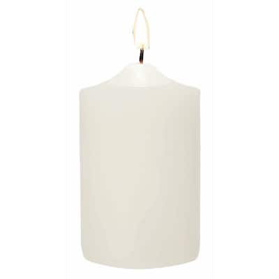8" White Pillar Candle