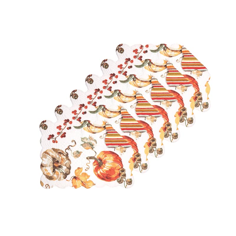 Watercolor Pumpkin Placemat Set of 6