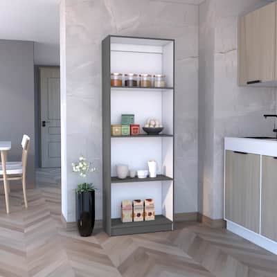TUHOME Home Multi-Tier Slim Bookcase