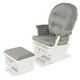 preview thumbnail 14 of 25, Wood Baby Glider and Ottoman Cushion Set with Padded Armrests for Nursing - 29.5" x 26" x 40"