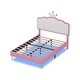 preview thumbnail 6 of 16, Twin Platform Bed with Crown-Shaped Headboard and Soft Light Strip, PU Upholstered Frame with Metal Legs