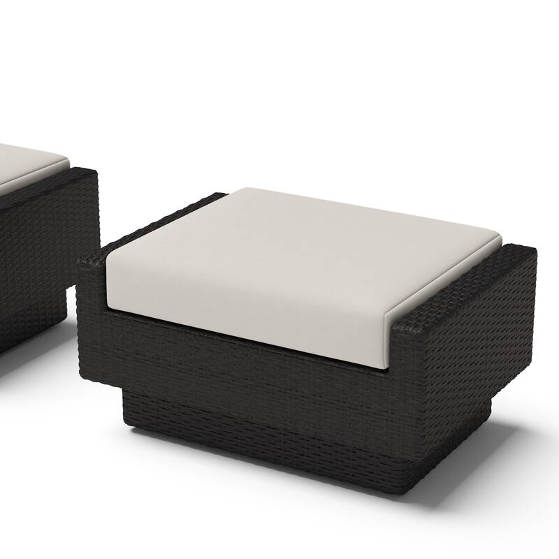 Portofino Comfort 5 Piece Sunbrella Outdoor Patio Motion Seating Set