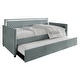 preview thumbnail 9 of 16, CraftPorch Contemporary Velvet Upholstered Daybed with Trundle