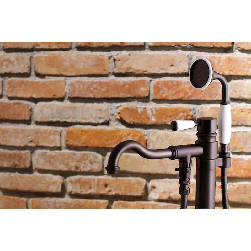 Kingston Brass Paris Freestanding Tub Faucet with Hand Shower