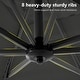 preview thumbnail 8 of 26, MAISON ARTS 12 FT Cantilever Umbrella 360 Degree Rotation & 6-Tilt Adjustable