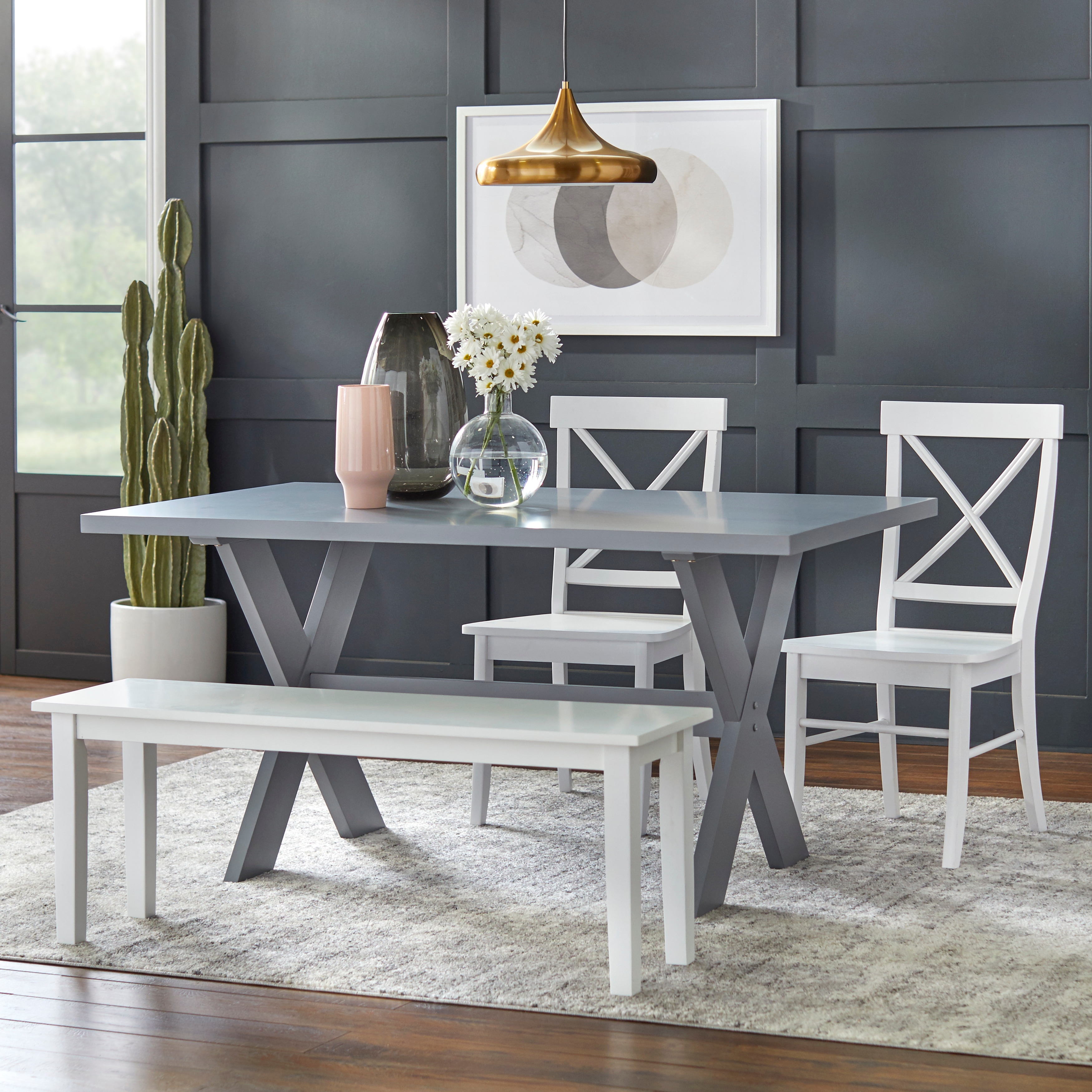 Simple Living 4-piece Sumner Dining Set with Dining Bench