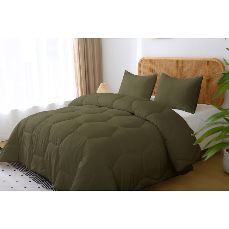 Better Style Home Microfiber Honeycomb Comforter Sets