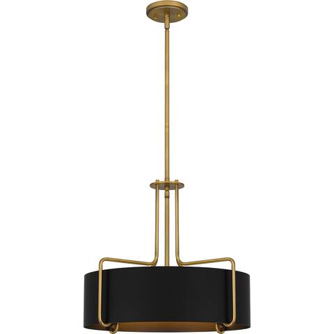 Hanley 4-Light Aged Brass Pendant - Aged Brass