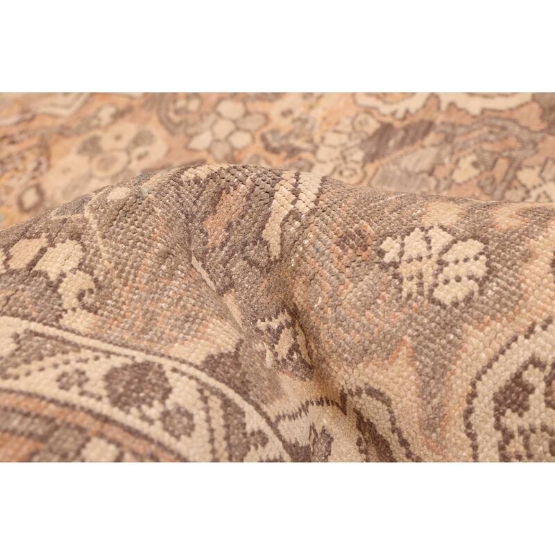 ECARPETGALLERY Hand-knotted Antalya Vintage Brown Wool Rug - 6'8 x 9'4