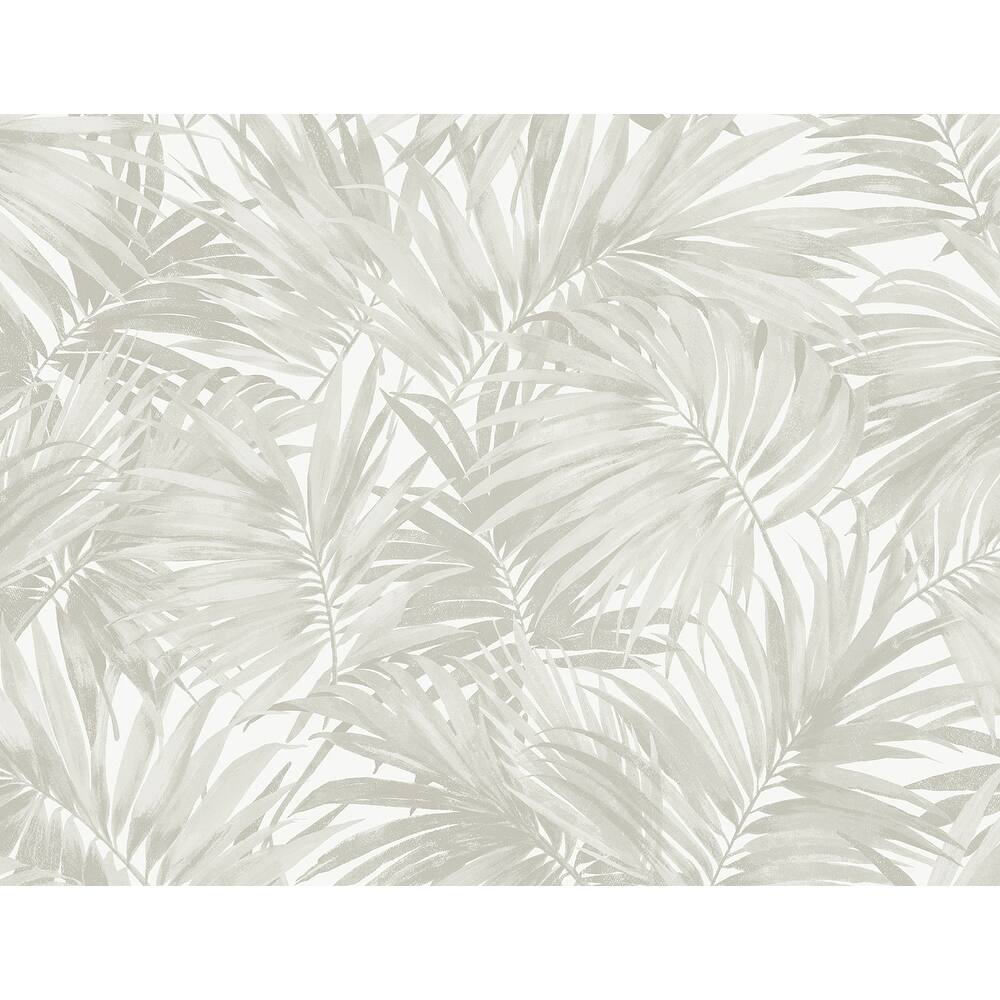 Lillian August Cordelia Tossed Palms Embossed Vinyl Unpasted Wallpaper