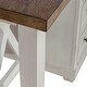 preview thumbnail 7 of 18, Amberly Oaks Barley Brown Linen White Island Table