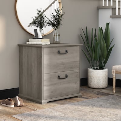 Homestead Farmhouse 2 Drawer Accent Cabinet by Bush Furniture