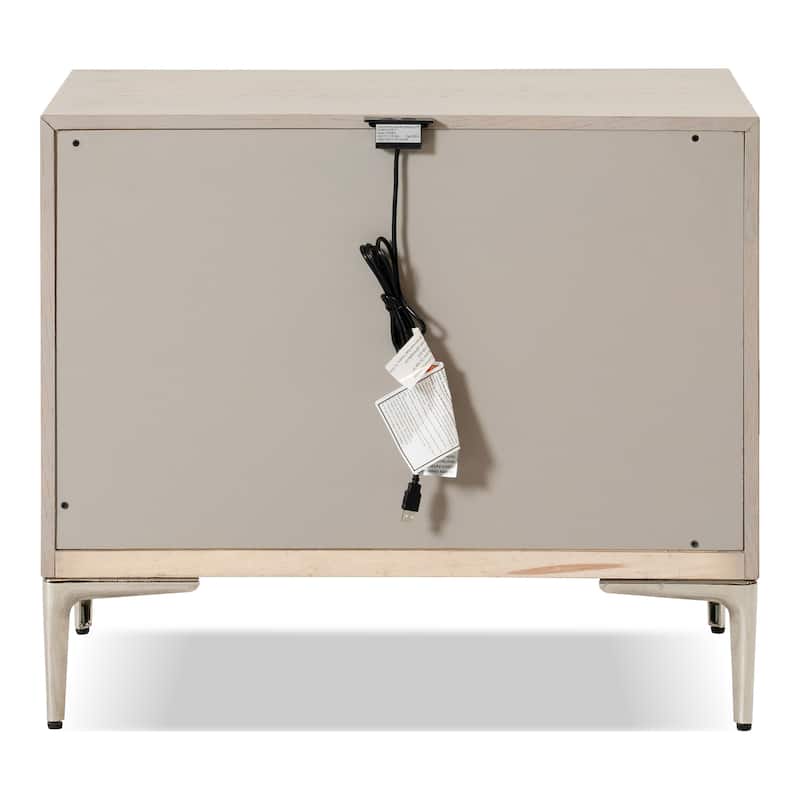 Furniture of America Fable Modern 3-Piece Solid Wood Dresser and 2-Nightstand Bedroom Set