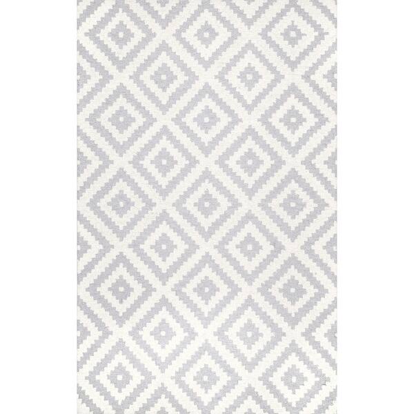 Shop Nuloom Handmade Wool Abstract Pixel Trellis Area Rug On