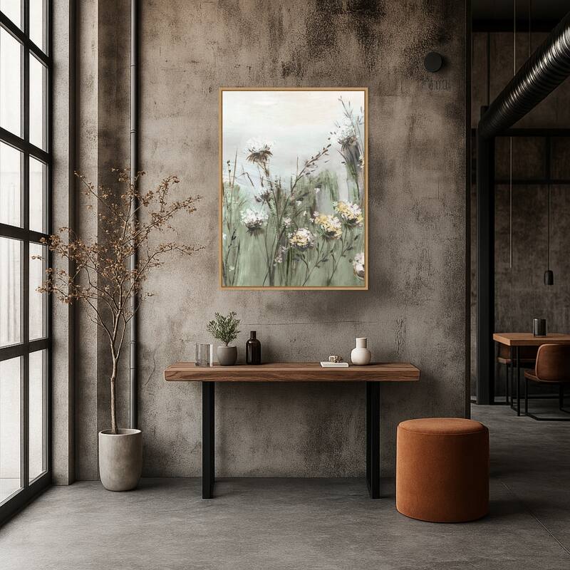 Wildflowers in a Gentle Breeze No. 1 by PI Studio Framed Canvas Wall Art Print