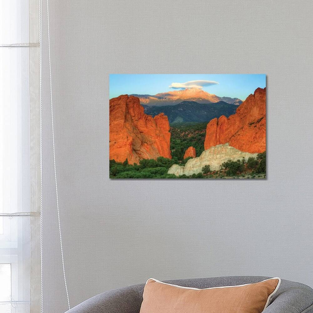 iCanvas "Taking Flight Over Pikes Peak" by Bill Sherrell Canvas Print