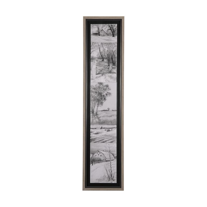 Countryside Sketches I Framed Art Print