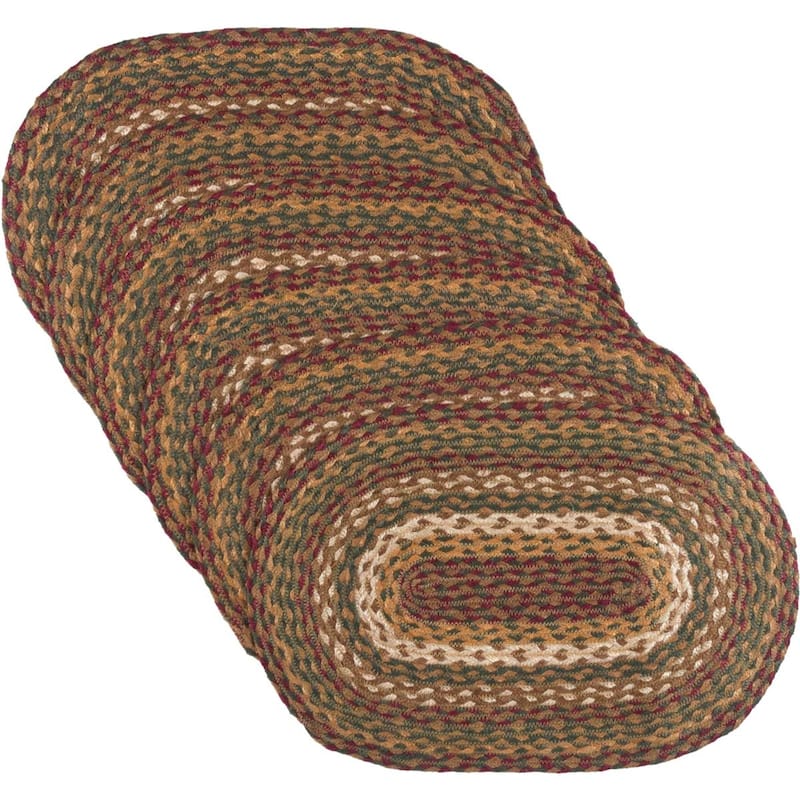 Set of 6 Tea Cabin Jute Placemats (12 x 18 in.) - Placemat 12x18