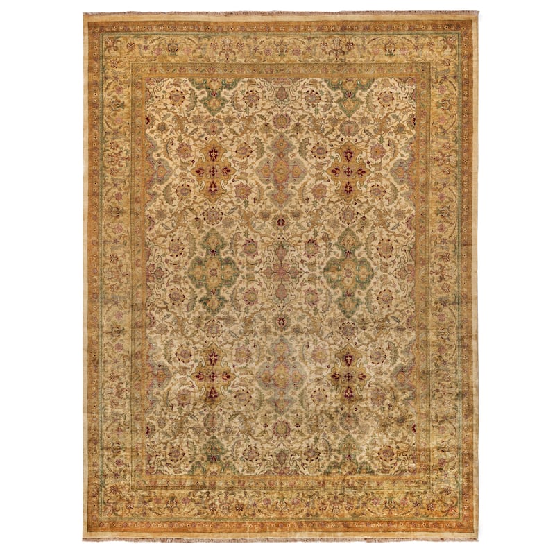 EXQUISITE RUGS ONE-OF-A-KIND Polonaise Hand Knotted Beige Rug - 15'x19'7"