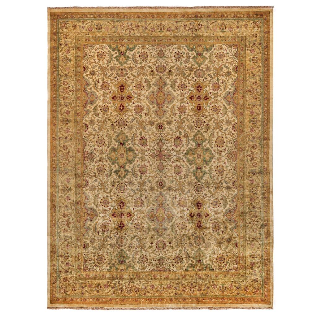 EXQUISITE RUGS ONE-OF-A-KIND Polonaise Hand Knotted Beige Rug - 15'x19'7"