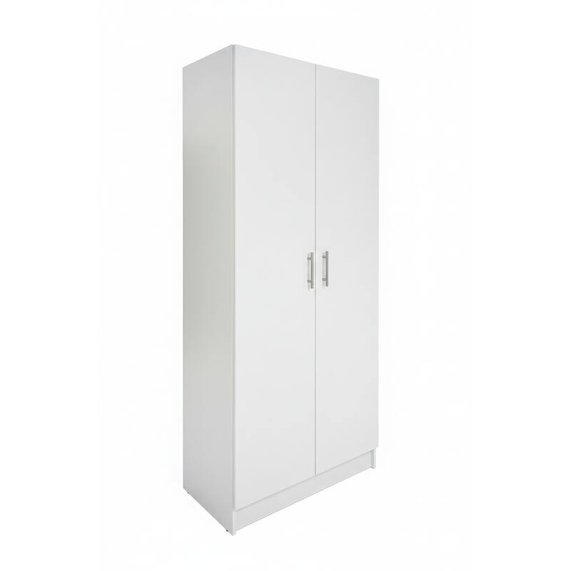 Modex Multi-Purpose Utility Storage Cabinet - W 31.5″ × D 15.7″ × H 70.9″ - White